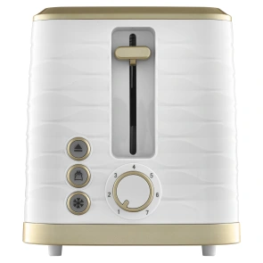 Тостер Sencor 930Вт, підігрів, розморожування, підсвічування, пластик, біло-золотий №3