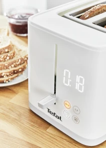 Тостер Tefal Sense 850Вт, LED дисплей, металл/пластик, белый №8