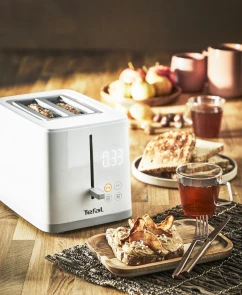 Тостер Tefal Sense 850Вт, LED дисплей, металл/пластик, белый №10