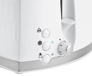 Тостер Russell Hobbs Honeycomb 850Вт, широкие слоты, пластик, белый №8