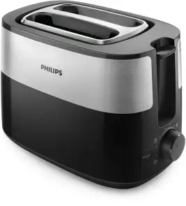 Тостер Philips Daily Collection 830Вт, металл/пластик, черный №3