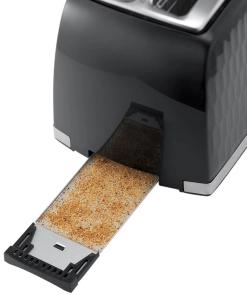 Тостер Russell Hobbs Honeycomb 850Вт, широкі слоти, пластик, чорний №11