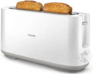 Тостер Philips Daily Collection 1000Вт, 1 отделение, пластик, белый №2