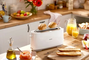 Тостер Philips Daily Collection 1000Вт, 1 отделение, пластик, белый №4