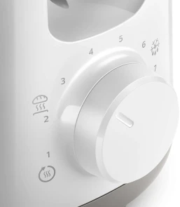 Тостер Philips Daily Collection 1000Вт, 1 отделение, пластик, белый №9