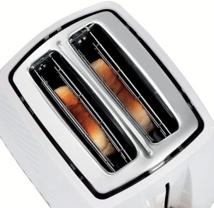Тостер Russell Hobbs GrooWe 2 Slice 850Вт, підігрів, розморож., пластик, білий №4