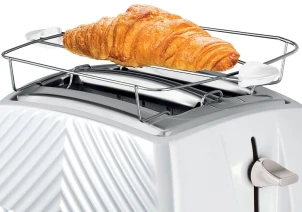 Тостер Russell Hobbs GrooWe 2 Slice 850Вт, підігрів, розморож., пластик, білий №5