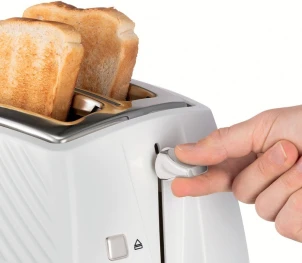 Тостер Russell Hobbs GrooWe 2 Slice 850Вт, підігрів, розморож., пластик, білий №6