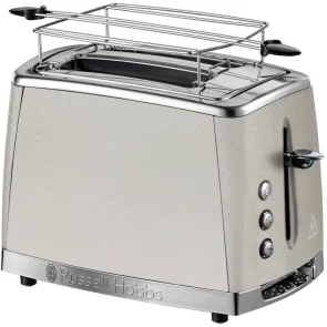 Тостер Russell Hobbs Luna Stone 2 Slice, 1550Вт, нержавіюча сталь+ пластик, підігрів, розморожування, бежевий №1
