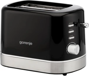 Тостер Gorenje 850Вт, підігрів, розморожування, пластик, чорний №1