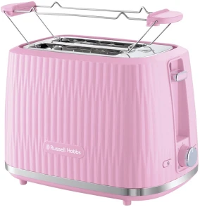 Тостер Russell Hobbs Eden 800Вт, пластик, подогрев, разморозка, малиновый №1