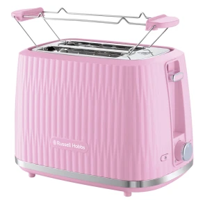 Тостер Russell Hobbs Eden 800Вт, пластик, подогрев, разморозка, малиновый №2