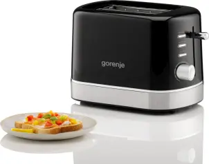 Тостер Gorenje 850Вт, підігрів, розморожування, пластик, чорний №5