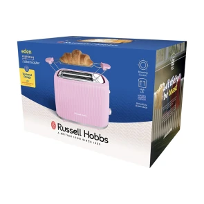 Тостер Russell Hobbs Eden 800Вт, пластик, подогрев, разморозка, малиновый №7