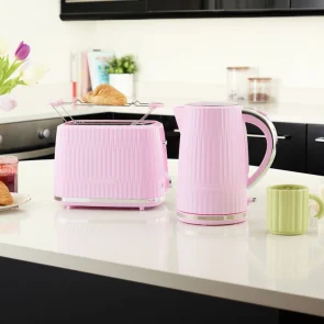 Тостер Russell Hobbs Eden 800Вт, пластик, подогрев, разморозка, малиновый №9