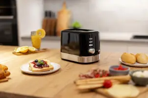 Тостер Gorenje 850Вт, підігрів, розморожування, пластик, чорний №11