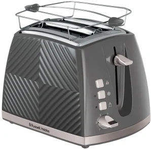 Тостер Russell Hobbs GrooWe 2 Slice 850Вт, подогрев, размораживание, пластик, серый №1