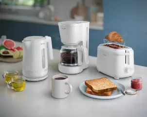 Тостер Philips Series 3000 900Вт, пластик, подогрев, разморозка, белый №3
