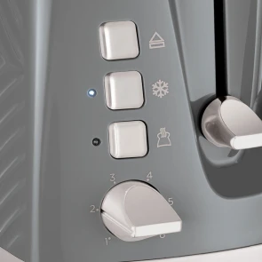 Тостер Russell Hobbs GrooWe 2 Slice 850Вт, подогрев, размораживание, пластик, серый №5