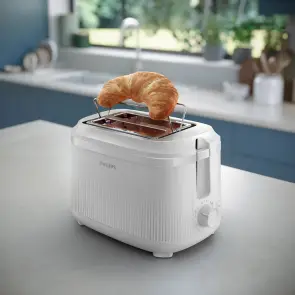 Тостер Philips Series 3000 900Вт, пластик, подогрев, разморозка, белый №4
