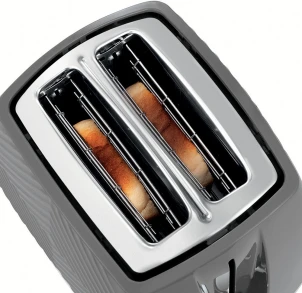 Тостер Russell Hobbs GrooWe 2 Slice 850Вт, подогрев, размораживание, пластик, серый №6