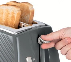 Тостер Russell Hobbs GrooWe 2 Slice 850Вт, подогрев, размораживание, пластик, серый №7