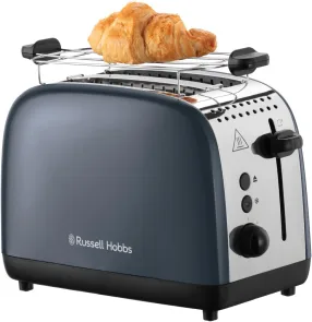 Тостер Russell Hobbs Colours Plus 1600Вт, підігрів, розморожування, метал., сірий №4