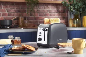 Тостер Russell Hobbs Colours Plus 1600Вт, підігрів, розморожування, метал., сірий №5