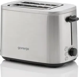 Тостер Gorenje 800Вт, подогрев, размораживание, пластик, серебристый №2