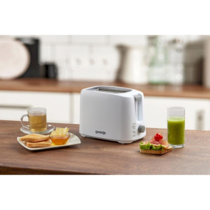 Тостер Gorenje, 850Вт, функц. размораживание, автоотключение, пластик, белый №9
