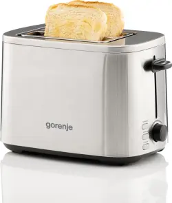 Тостер Gorenje 800Вт, подогрев, размораживание, пластик, серебристый №4