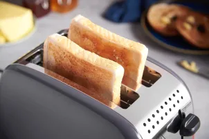 Тостер Russell Hobbs Colours Plus 1600Вт, підігрів, розморожування, метал., сірий №11