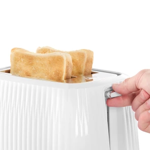Тостер Russell Hobbs Eden 800Вт, пластик, підігрів,разморозка, білий №5