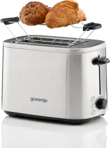 Тостер Gorenje 800Вт, подогрев, размораживание, пластик, серебристый №7