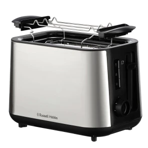 Тостер Russell Hobbs Heaton, нержав., підігрів,разморозка, чорний+нерж №2