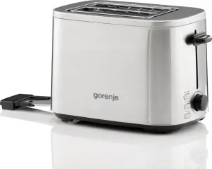 Тостер Gorenje 800Вт, подогрев, размораживание, пластик, серебристый №10