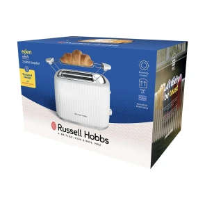 Тостер Russell Hobbs Eden 800Вт, пластик, підігрів,разморозка, білий №7