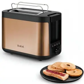 Тостер Tefal Coppertinto 850Вт, размораживание, металл, бронзовый №6