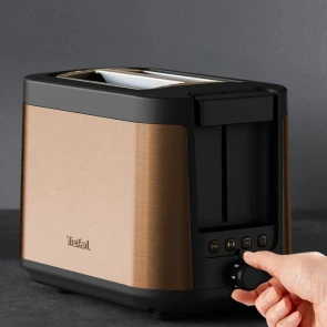 Тостер Tefal Coppertinto 850Вт, размораживание, металл, бронзовый №8