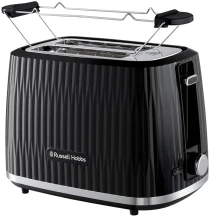 Тостер Russell Hobbs Eden 800Вт, пластик, підігрів,разморозка, чорний