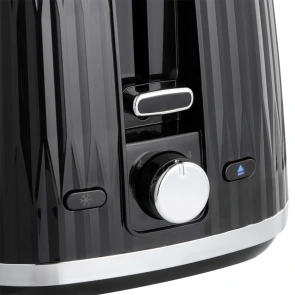 Тостер Russell Hobbs Eden 800Вт, пластик, підігрів,разморозка, чорний №4