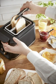 Тостер Tefal Includeo 850Вт, розморожування, щипці, термопластик, чорний №4