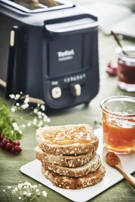Тостер Tefal Includeo 850Вт, розморожування, щипці, термопластик, чорний №5