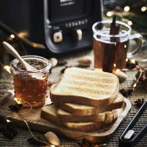Тостер Tefal Includeo 850Вт, розморожування, щипці, термопластик, чорний №7