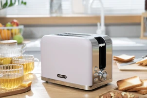 Тостер Ardesto T-F500L, 800Вт, металл, 2 слота, лиловый+серебристый №9