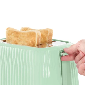 Тостер Russell Hobbs Eden 800Вт, пластик, подогрев, разморозка, фисташковый №5