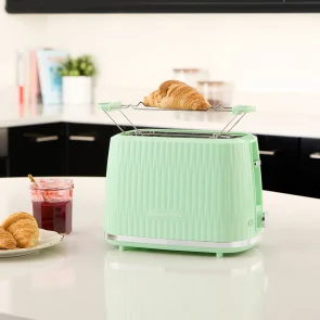 Тостер Russell Hobbs Eden 800Вт, пластик, подогрев, разморозка, фисташковый №8