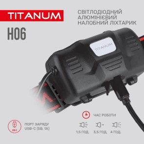 Налобний світлодіодний ліхтарик TITANUM TLF-H06 800Lm 6500K №5