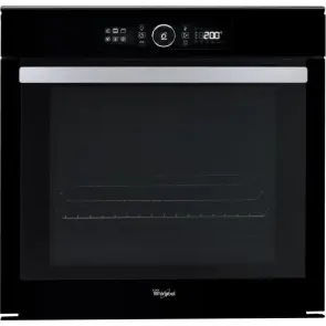 Духовой шкаф Whirlpool электрический, 73л, A+, дисплей, конвекция, телескопические направляющие, черный №2