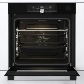 Духова шафа Gorenje електрична, 77л, A+, пара, дисплей, піроліз, готування на різних рівнях, чорний №9